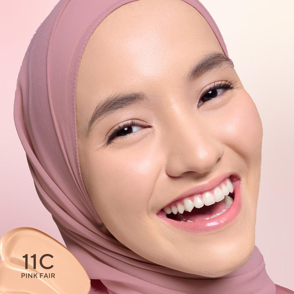 Wardah Colorfit Perfect Glow Cushion Make Up – 15g Medium to High Coverage with SPF 40 PA+++ & 12H Stay