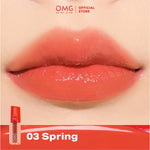 OMG Glassy Lip Tint 2g Moisturizing OH MY GLAM Lip Tint Warna Intense Tahan 12 Jam Skincare Infused