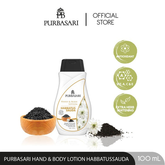 Purbasari Hand & Body Lotion Habbatussauda / Purbasari HBL Habbatussauda / Purbasari HB Lotion Habbatussauda