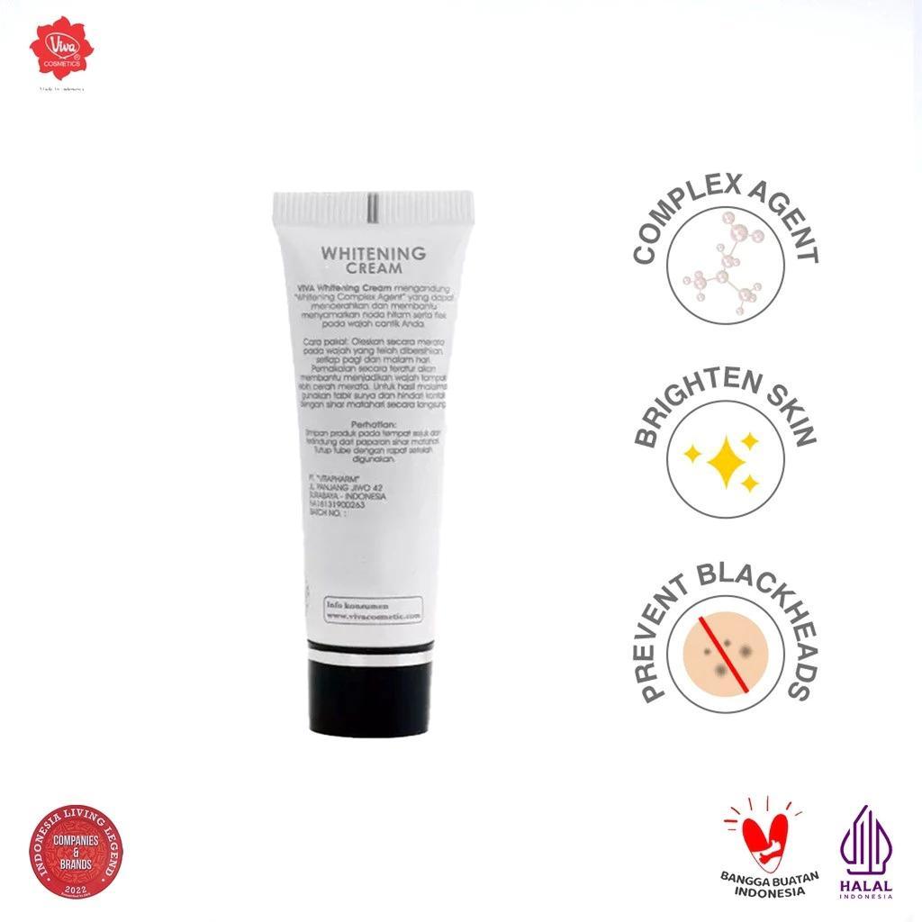 Viva Whitening Cream 15g - Facial Brightening Cream with Natural Whitening Complex Agent to Brighten Skin & Reduce Dark Spots