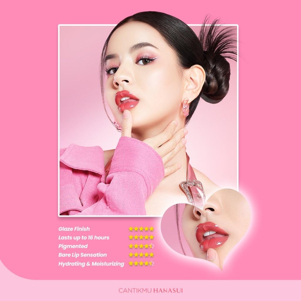 HANASUI - Glazedorable Vinyl Stain | Glossy Long Lasting Lip Stain
