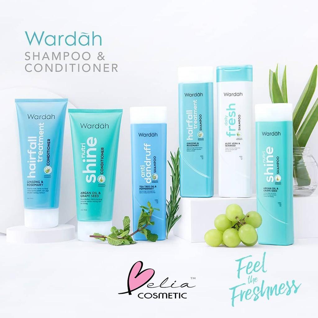 WARDAH Shampoo & Conditioner – Hairfall | Anti-Dandruff | Daily Fresh | Nutri Shine | BPOM