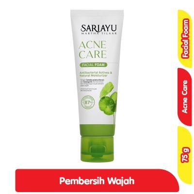 Sariayu Acne Care Face Wash Foam – 75g Herbal Cleanser for Acne-Prone Skin