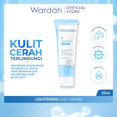 Wardah Lightening Day Cream SPF 30 – Brightening & Moisturizing Face Cream for Daily Sun Protection (20ml)