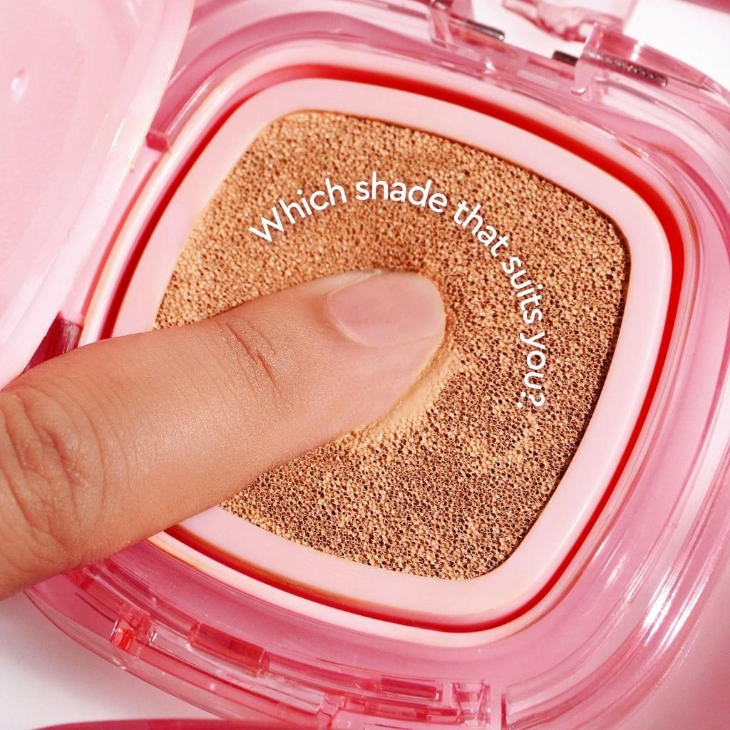 GLAD2GLOW Perfect Cover Cushion 11g | Semi‑Matte Finish, Oil‑Control, Waterproof & Poreless Cushion Foundation