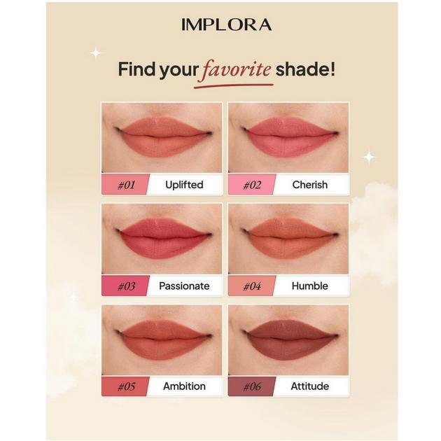 Implora Day To Day Lite Matte Lip Cream Velvet-Matte Finish