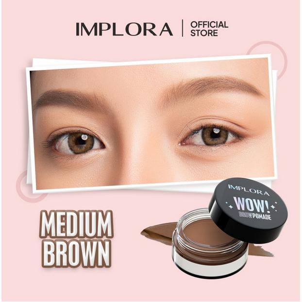 Implora WOW! Brow Pomade – Waterproof Eyebrow Pomade for Perfectly Defined Brows