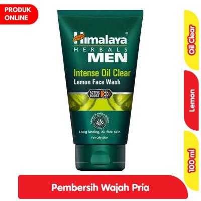 Himalaya Men Intense Oil Clear Face Wash – 100ml | Deep-Cleansing Lemon Formula for Oily Skin
