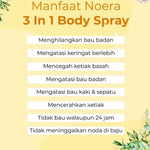 Noera 3 In 1 Body Spray | Natural Deo Spray Penghilang Bau Badan