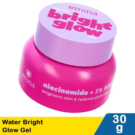Emina Water Bright Glow Gel 30g | Lightweight Gel Moisturizer for Hydration & Radiance