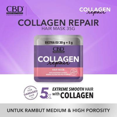 CBD Collagen Repair Hair Mask – 30g + 5g Bonus Deep Repair • Collagen Boost • Salon Care at Home