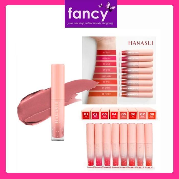 HANASUI Mattedorable Lip Cream – Lip & Cheek Tint, Boba / Matcha Latte Shades