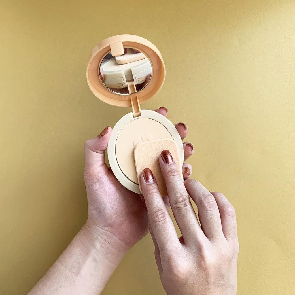 Implora Bedak Sueluttu Powder Cake 3in1 320 | Medium to Full Coverage | Bedak Ringan dan Tahan Lama