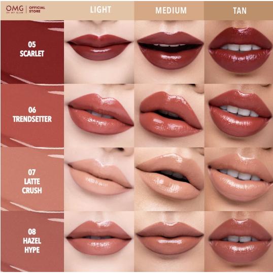 OMG OH MY GLAM Colorlast Lip VINYL NEW! 2.5g | Transferproof Gloss Longlasting Stain Intense Color Plumpy & Comfortable On Lips