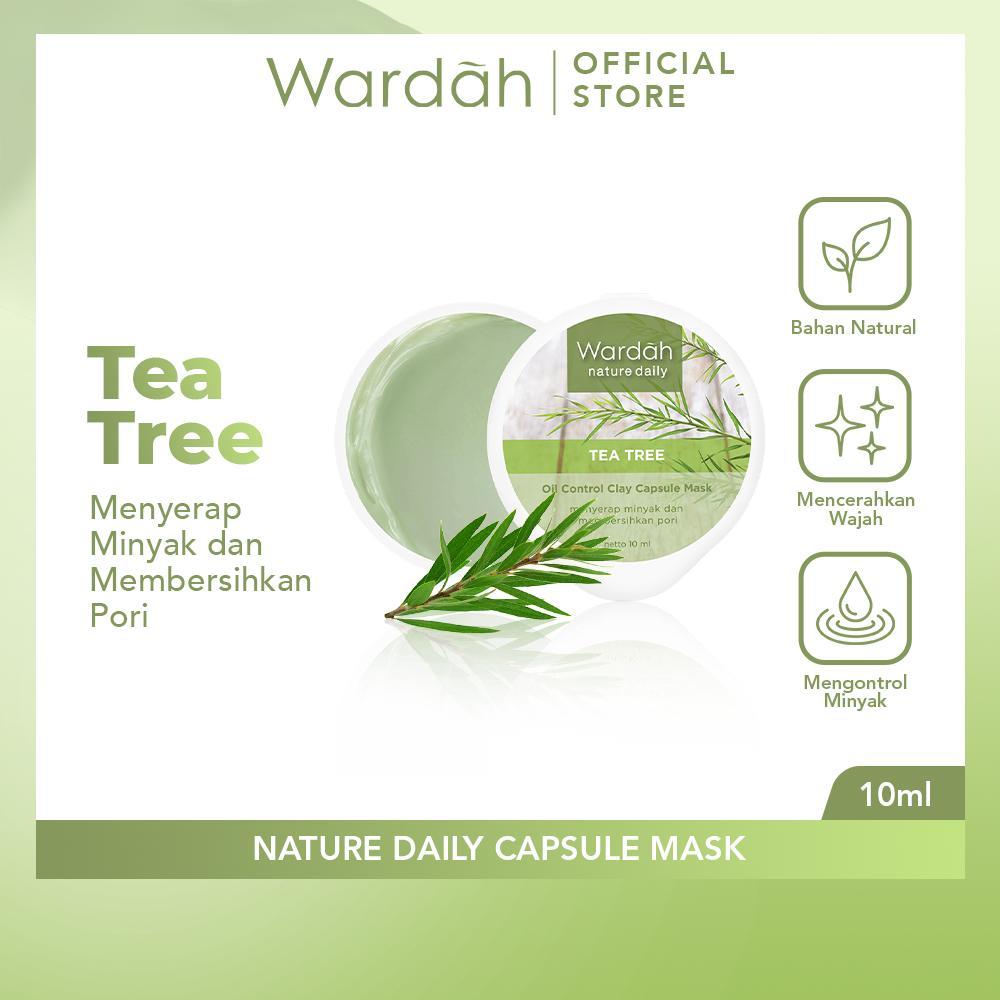 Wardah Nature Daily Capsule Mask 10ml | Oil Control Face Mask | Travel-Friendly | Serba Ada