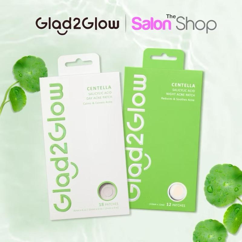 Glad2Glow Centella + Salicylic Acne Patch - Invisible Day & Night Zit Fighter Stickers