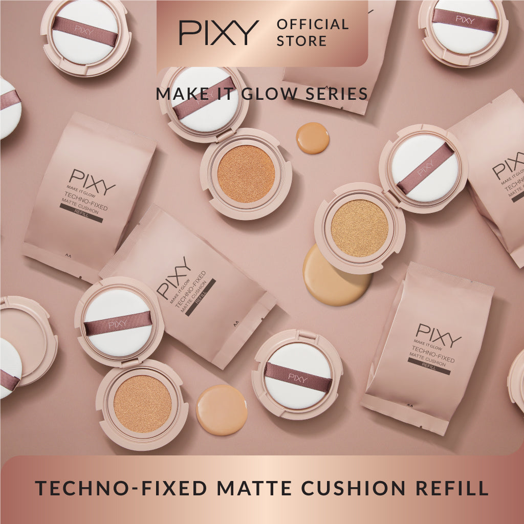 PIXY Make It Glow Techno - Fixed Matte Cushion 101 Light Beige Refill