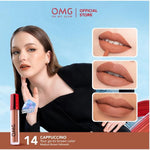 OMG Oh My Glam Matte Tahan Lama Kiss Lip Cream 3.5g Lip Cream Matte