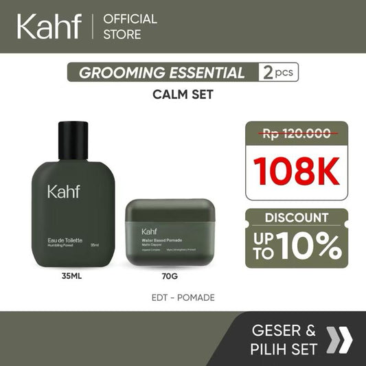 KAHF Essential Grooming Duo – Fragrance & Hair Styling Kit for Men