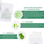 ACNAWAY Ultra Thin Acne Patch – Pimple Patch Tipis untuk Jerawat, Tahan Keringat & Bisa Dipakai di Bawah Makeup | Acne Sticker Salicylic Acid + Tea Tree + Centella Asiatica | Skincare Jerawat Tempel