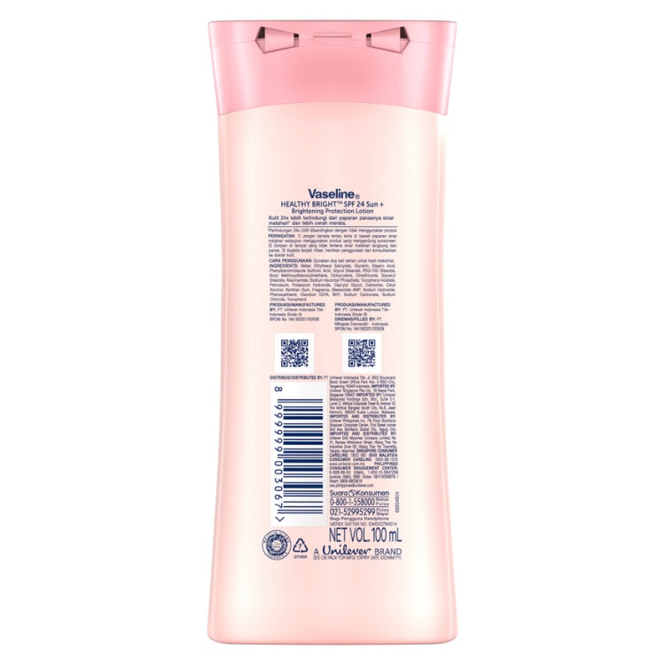 Vaseline Lotion Healthy Bright SPF24 PA++ 100ml Twin Pack