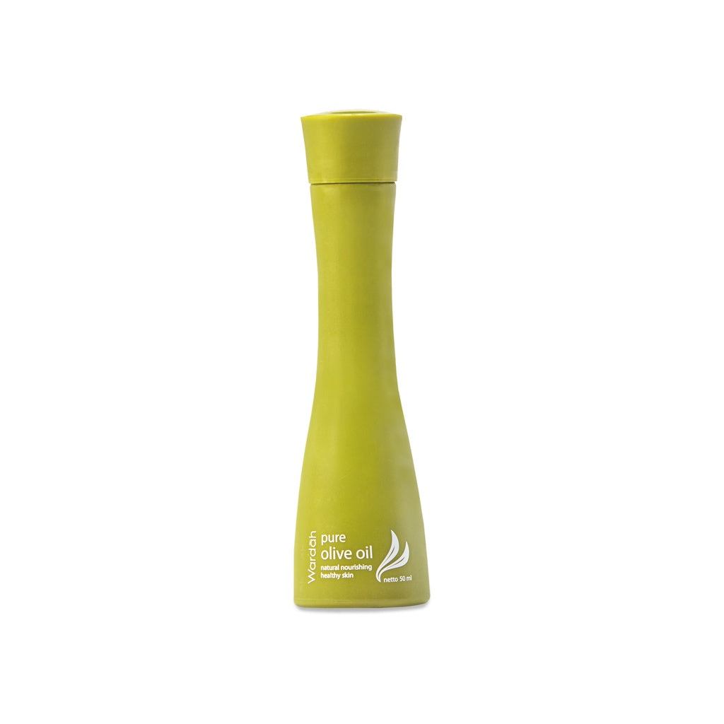 WARDAH Pure Olive Oil 50 ml - Oil Multifungsi Untuk Wajah Lembap dan Relaks - Dilengkapi dengan Bamboo dan Cedarwood - Tekstur Ringan dan Tidak Lengket - Makeup