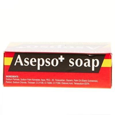 Asepso Antiseptic Bar Soap – 80g | Classic Germ Protection Soap for Healthy Skin | Fights Bacteria, Body Odor & Skin Infections