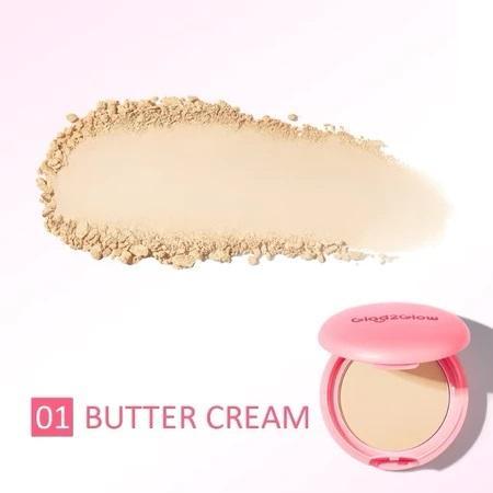 GLAD2GLOW Perfect Blurring Powder Foundation | G2G Pressed Powder with BB Cream Finish | Smooth & Long‑Lasting Makeup