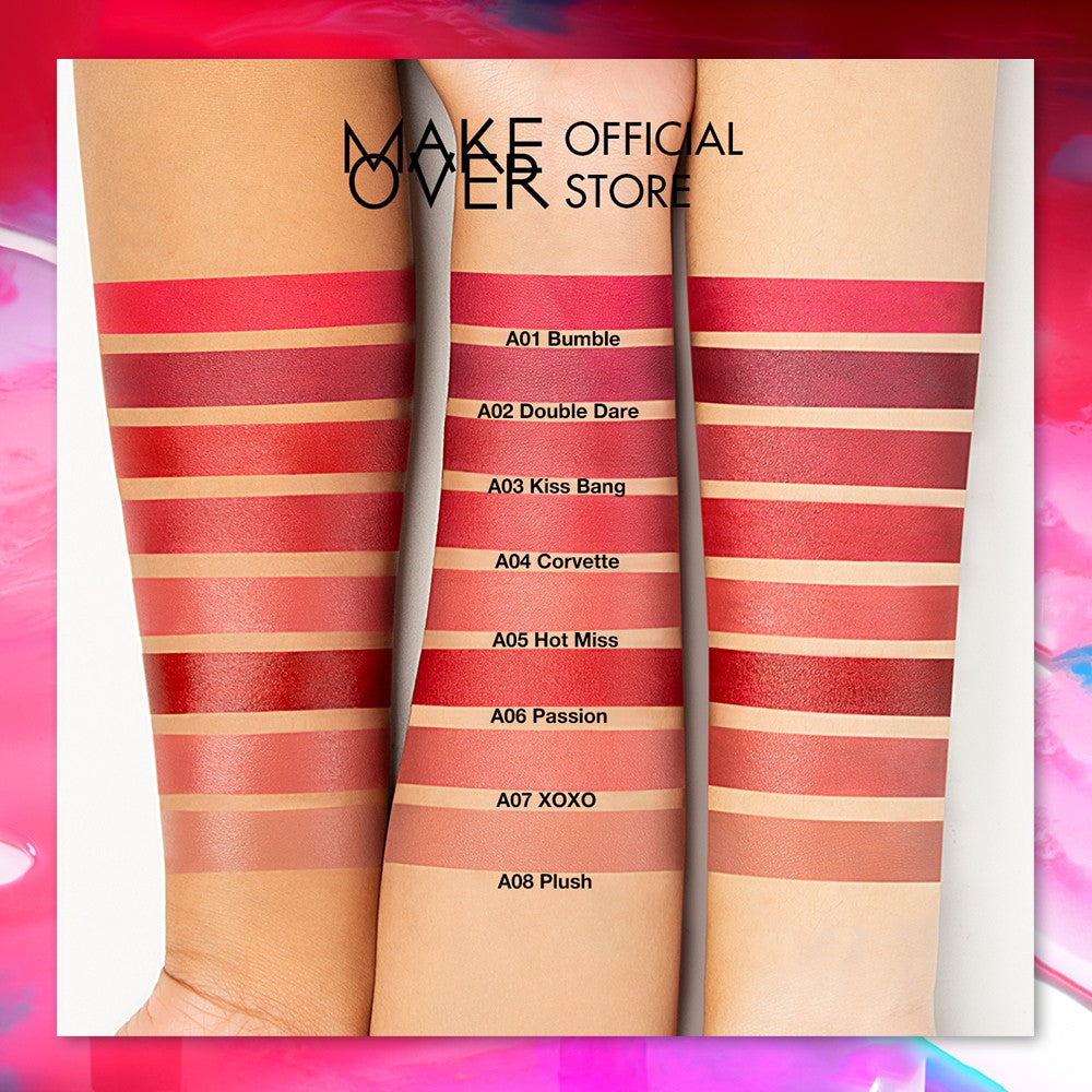 MAKE OVER Powerstay Vivid Waterlite Lip Stain - Liptint tahan lama ringan watery base ombre nude