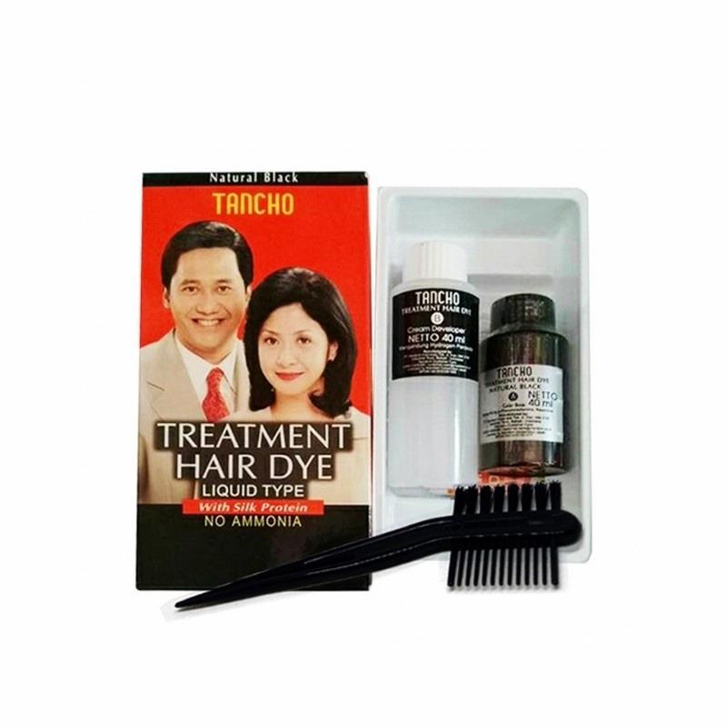 Tancho Hair Dye 40ml – Quick & Natural-Looking Gray Coverage | Easy-to-Use Black Hair Color for Men & Women