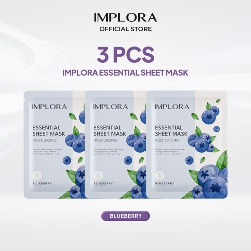 Implora GlowGuard Trio: Hydrate + Heal Sheet Mask Set [3 Pcs]
