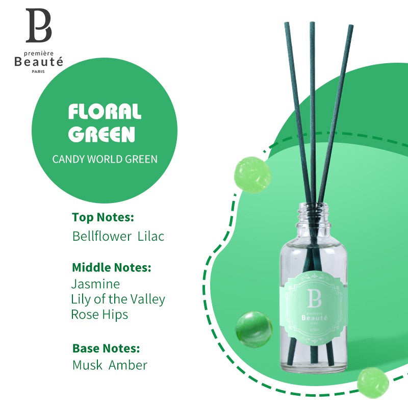 PREMIERE BEAUTE Aromatic Rattan candy world Reed Diffuser oil Aromatherapy Replenisher Pewangi BPOM