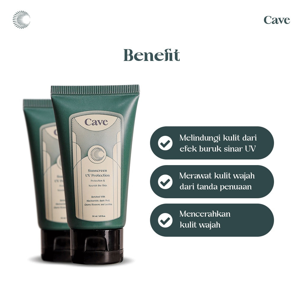 CAVE Face Wash For Brightening + Sunscreen UV Protection