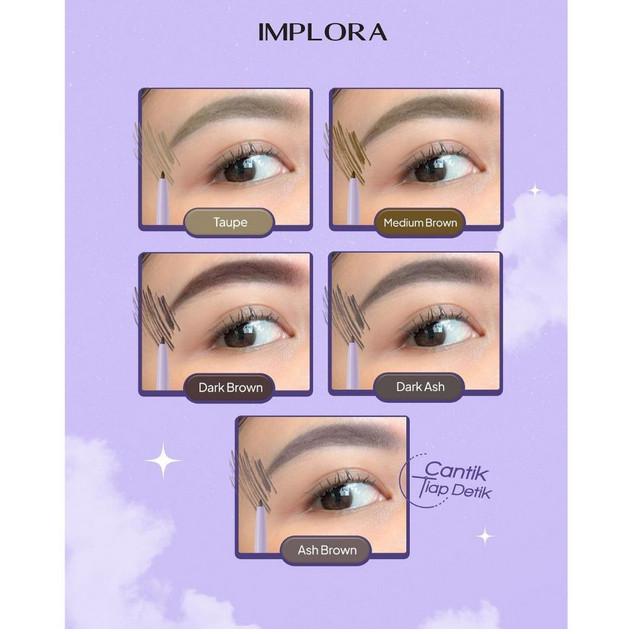 Implora Day to Day Brow Pop – 2-in-1 Eyebrow Pencil with Spoolie