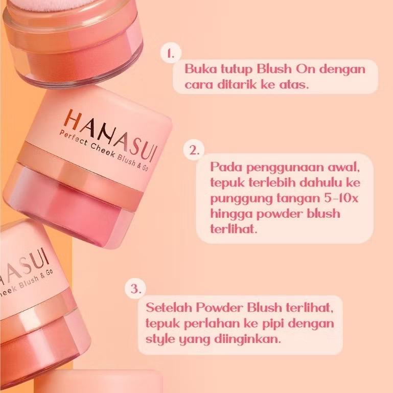 Hanasui Blush & Go – Airy Glow Cheek Powder