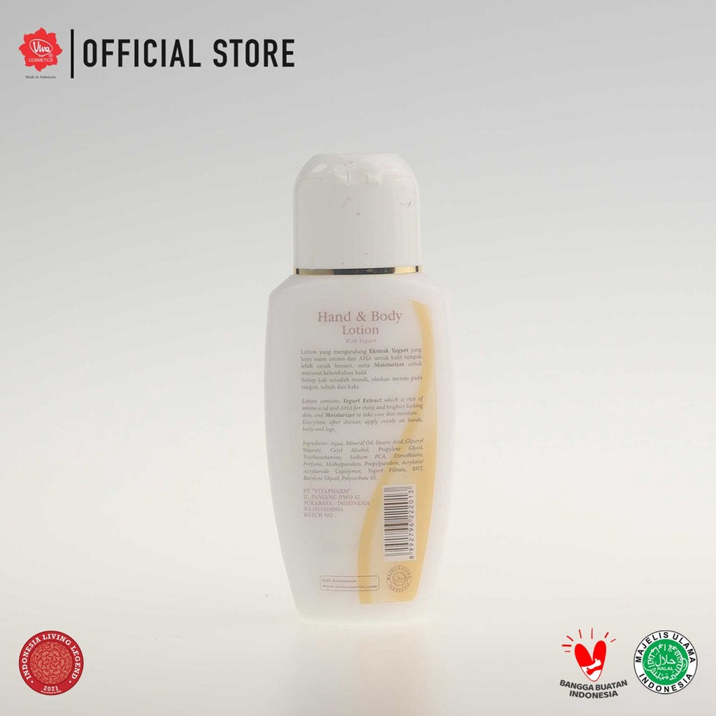 Viva White Hand & Body Lotion Yoghurt with Amino Acid & AHA - 100ml (GLOWING)