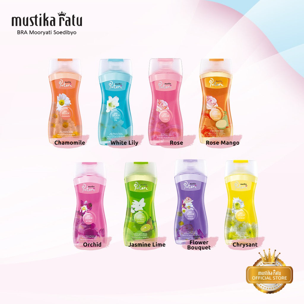 Mustika Puteri Body Splash Rose 245ml Parfum Cologne