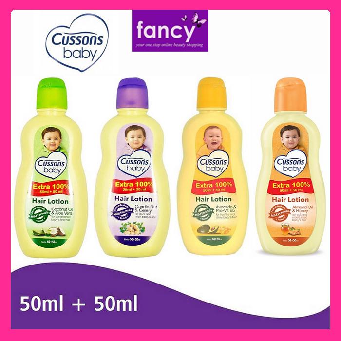 Cussons Hair Lotion 50+50 ml EXTRA 100% Mild Formula Losion Rambut Bayi