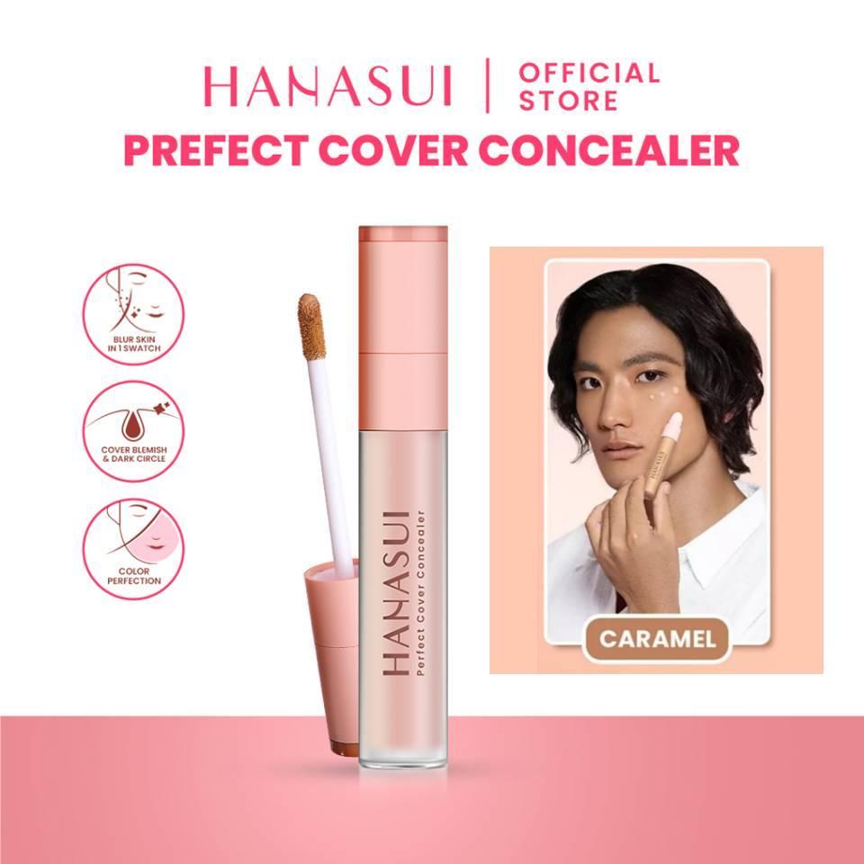 Hanasui Base Make Up Series - Poreless Mattifying Primer Perfect Stay Foundation & Perfect Cover Concealer Makeup Set