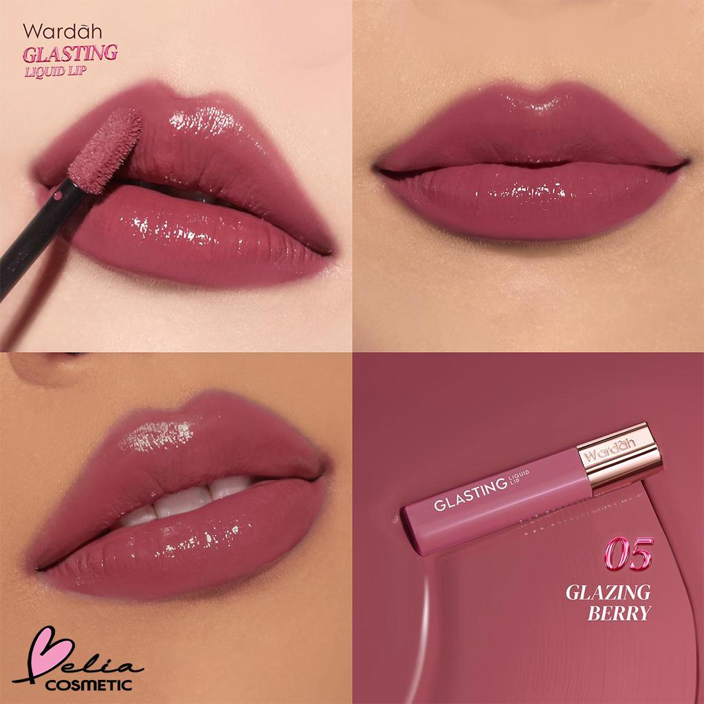 WARDAH Glasting Liquid Lip – Glassy Shine | High Pigment | Lightweight & Non-Sticky
