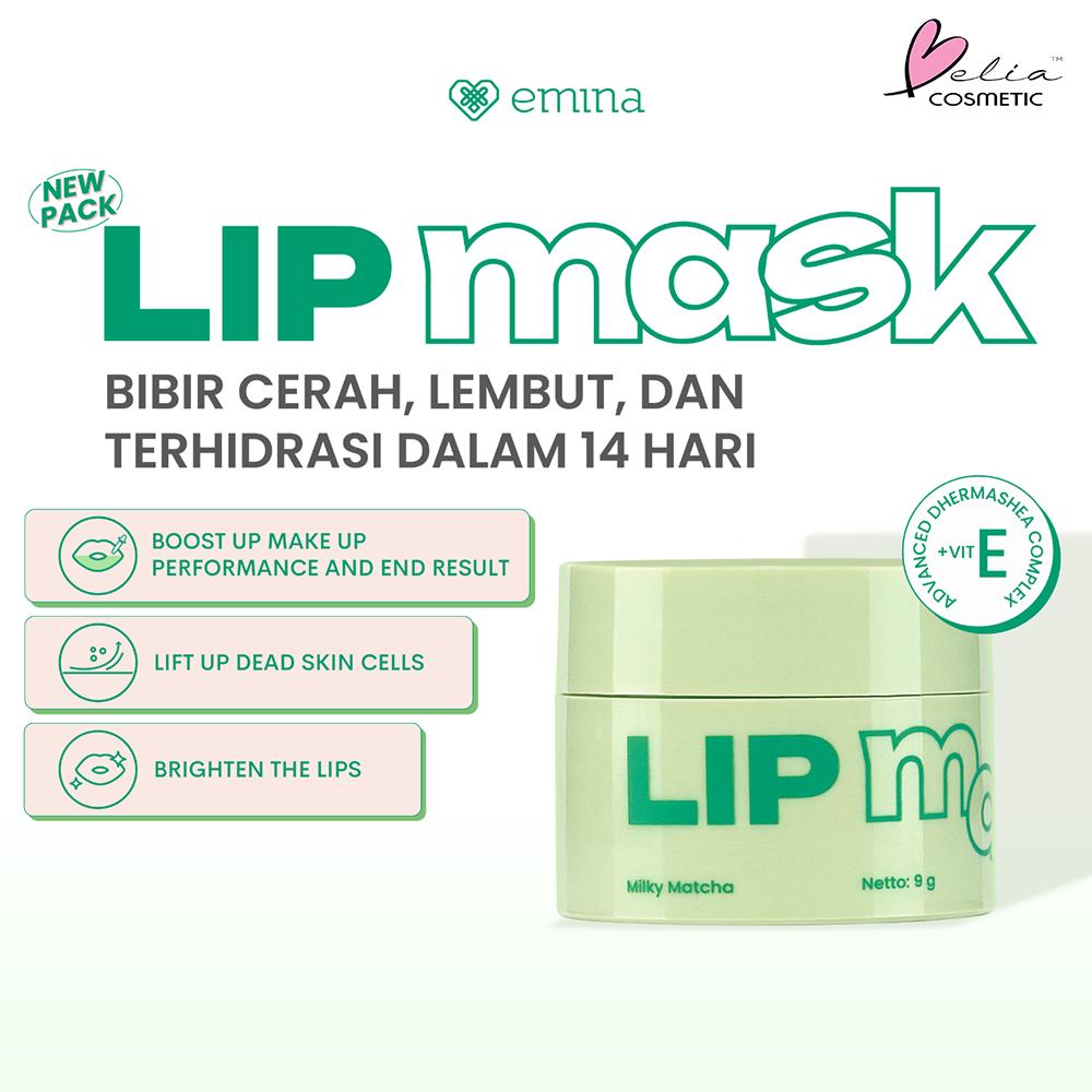 EMINA Lip Mask & Watercolor Lip Serum | Overnight Care & Lip Tint Serum | Serba Ada