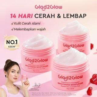 Glad2Glow Pomegranate 5% Niacinamide Brightening Moisturizer 30g | Glow-Boosting Cream for Radiant, Even-Toned Skin