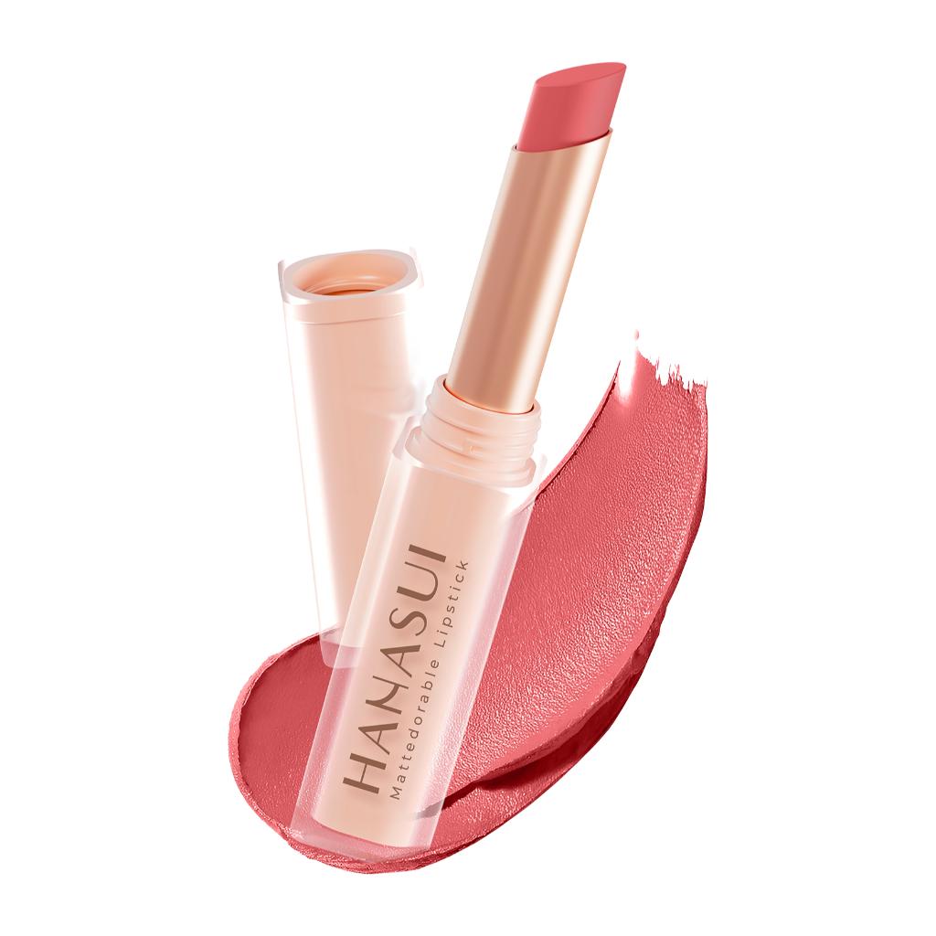 HANASUI Mattedorable Matte Lipstick 2g - Moisturizing & Smudge-Resistant Formula for Smooth Application