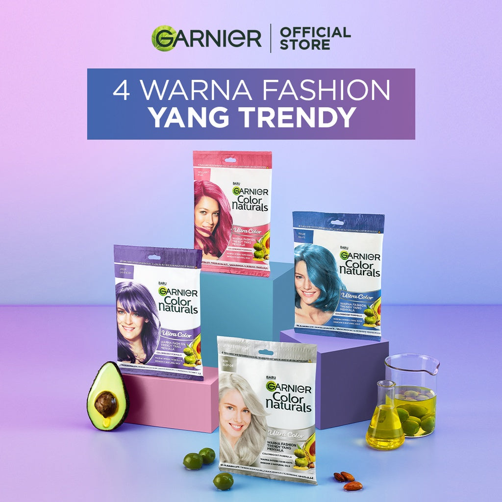 Garnier Color Naturals - Pastel Color - Pewarna Rambut - Brilliant Pink x 3pcs