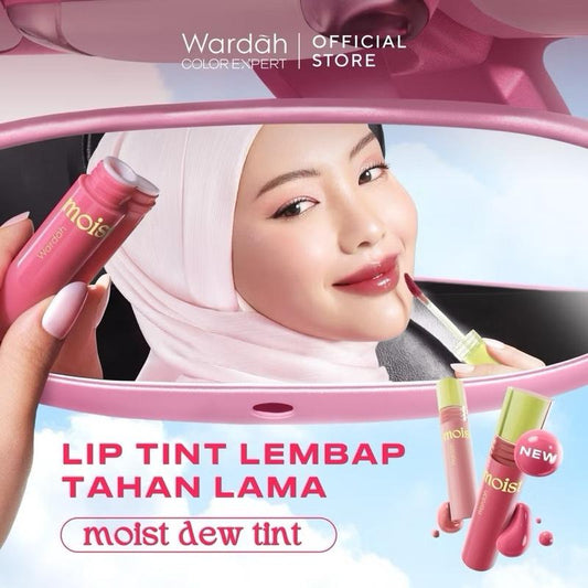 Wardah 24H Glossy Dew Lip Tint with Oatmilk & Pentavitin – Longwear, School-Safe & Hydrating Stain