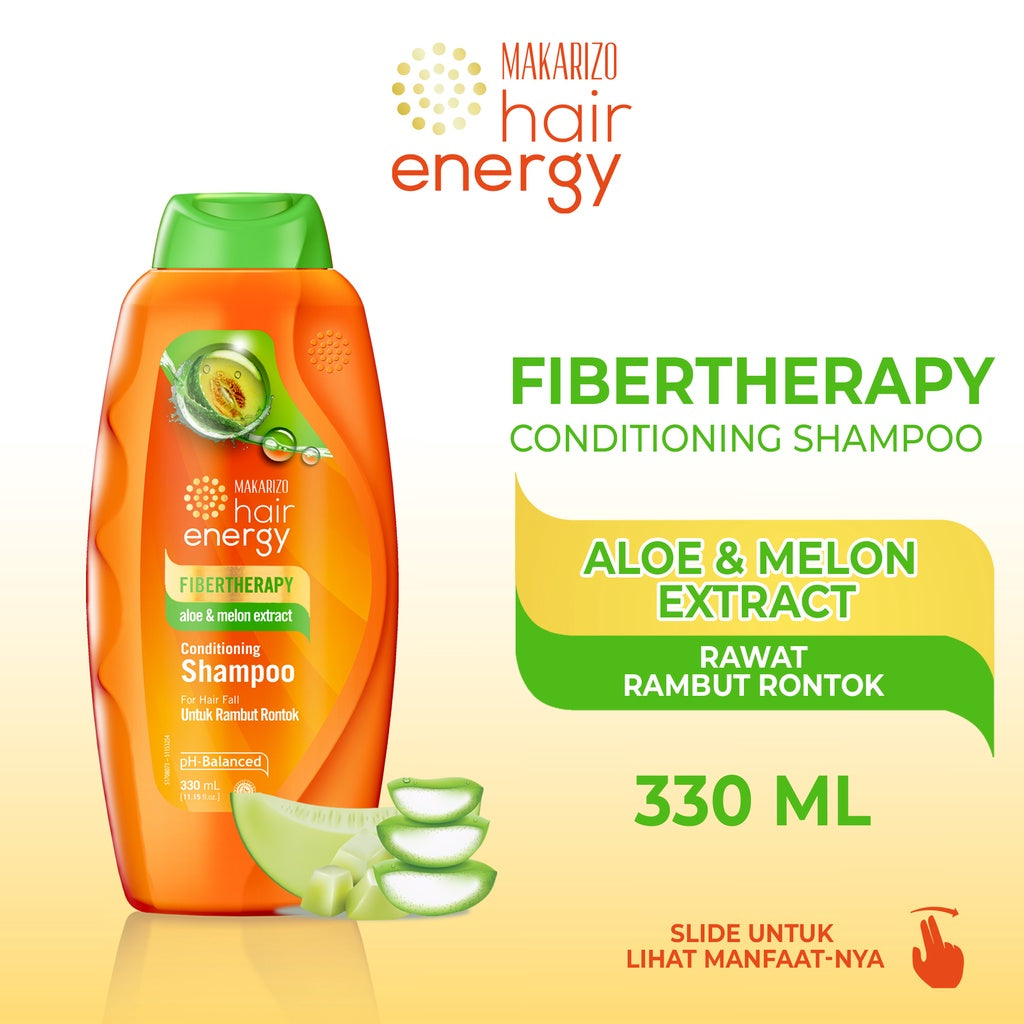 Makarizo Hair Energy Fibertherapy  Conditioning Shampoo Aloe & Melon 330 mL