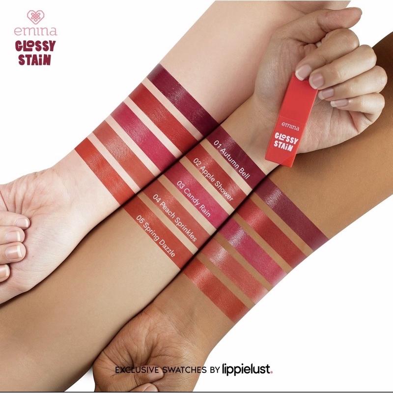 EMINA - Glossy Stain Lip Tint | Lightweight Gel Formula Long Lasting Lip Stain