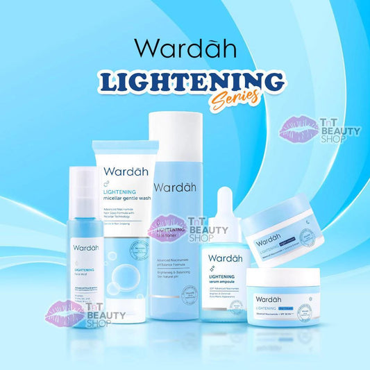 Wardah Lightening Face SERIES | Serum - Face Toner - Whip Facial - Micellar Gentle Wash | Tnt Beauty