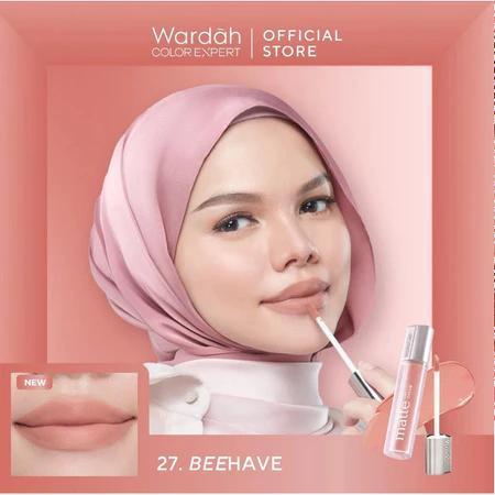 Wardah Exclusive Matte Lip Cream Tasya Farasya 21 Creampuccino 18 Shades SPF20 PA++ Non-Dry Formula High Pigmented Cream Texture