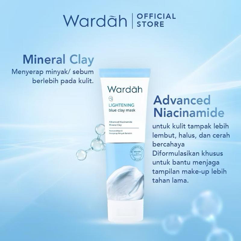 Wardah GlowMuse: Blue Radiance Clay Mask (50g)